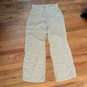 Hei Hei Wide Leg Khaki Flowy Pants